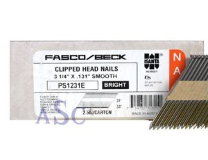Fasco/Beck PS1231E Clipped Head Nail
