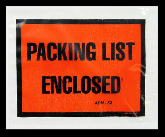 ADM52 Packing List Envelopes - Ample Supply