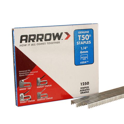 Arrow T50 1/4 Staples