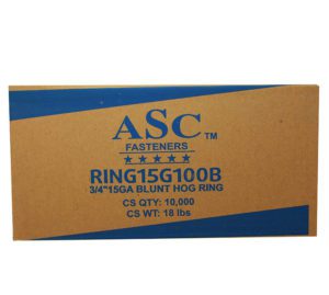 Asc Ring15g100b Hog Rings